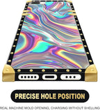 Compatible with iPhone 8 7 SE Case, Holographic Abstract Iridescent Textures - Image 5