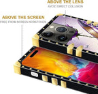 Compatible with iPhone 15 Pro Case, High Heeled Purple Diamond Rose Luxury - Image 7