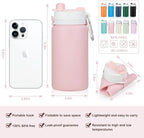 PLTCAT Collapsible Foldable BPA Free Reusable Lightweight Leak-Proof Travel - Image 2