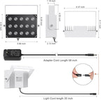 Univivi IR Illuminator 15 LEDs 90 Degree Wide Angle IR Lights - Image 4