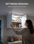 Bojim Rechargeable Remote Control Battery Operated Motion Sensor Ceiling Light - Image 5