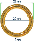 Paracord Planet Spring Gate O Rings – Available in 3/4 Inch and 1 Inch Sizes – - Image 5