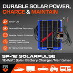 PulseTech SolarPulse SP-12 Solar Battery Charger Maintainer, 12 Watt - Image 4