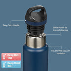 BJPKPK Insulated Water Bottle 18OZ Stainless Steel Water Bottle - Image 2