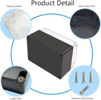 Project Box IP65 Waterproof Junction Box ABS Plastic Black Electrical Boxes DIY - Image 5