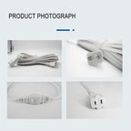50FT White Extension Cord, 2 Prong Extension Cords Indoor, 16 Gauge SPT-2 Flat - Image 6