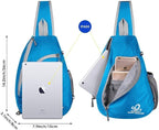 WATERFLY Crossbody Sling Bag Small Water Resistant Backpack Lightweight - Image 3