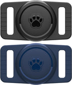 GOCII for Airtag Dog Collar Holder 2 Pack, Waterproof Dog Collar Holder for by GOCII