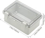Zulkit 2pcs Junction Box ABS Plastic Dustproof Waterproof IP65 Electrical Boxes - Image 2