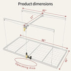Garage Ceiling Storage Racks – 4x8 FT Overhead Garage Storage Rack - Image 2