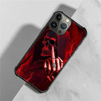 for iPhone 15 Pro Case, Gestures Funny Skull Pattern Graphic Design Girl Boy - Image 3