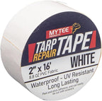 Mytee Products 2" x16' White Vinyl Tarp Repair Tape Kit – Heavy Duty 8.8oz Peel - Image 7