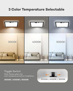 Annaror 12in Motion Sensor Ceiling Light Wired, 3000K 4000K 5000K Selectable - Image 2