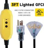 EP 3 Ft Lighted GFCI Extension Cord - Image 7