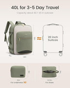LOVEVOOK 40L Travel Backpack for Women & Men, Airline Approved Carry On Luggage - Image 5
