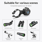 APEXEL Magnetic Telescope Phone Adapter, 45-55mm Aluminum Foldable Photo - Image 2