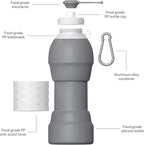 Collapsible Lightweight 20oz Water Bottle, Food-Grade Silicone BPA Free - Image 6