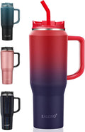 EALGRO 40 oz Tumbler with Handle, Insulated Tumblers with Lid and Straw by EALGRO