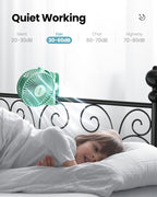 Gaiatop Portable Clip on Fan Battery Operated, Small Powerful 3 Speed Quiet - Image 5