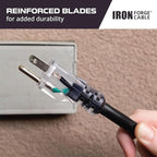 Iron Forge Cable 3 ft Lighted Outdoor Extension Cord - Image 4