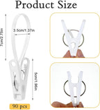 90 Pack Multi-Purpose Laundry Hooks Hanging Clips Bulk - Image 5