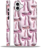 for iPhone 16 Case, HL2 Abstract Ribbons Bows Hybrid 2 Layer Hard Shell by Unknown
