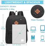 VASCHY Lightweight Backpack for School, Classic Basic Water Resistant Casual - Image 3