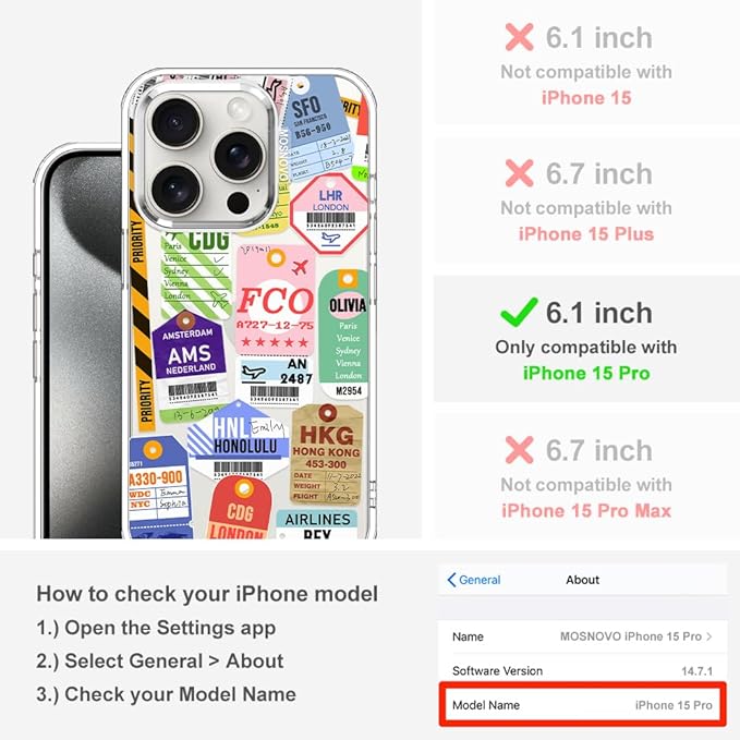 MOSNOVO Case for iPhone 15 Pro - Image 2