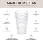 BELLAFORTE Shatterproof Tritan Plastic Tall Tumbler, 19oz Drinking Glasses Set - Image 3