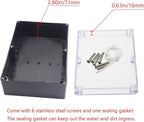 Project Box IP65 Waterproof Junction Box ABS Plastic Black Electrical Boxes DIY - Image 4