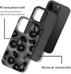 for iPhone 11 Pro Case, HL2 Cute Cool Cherry Black Hybrid 2 Layer Hard Shell - Image 3