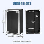 LeMotech Junction Box with Clear Cover IP65 Waterproof Project Box Dustproof - Image 2