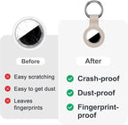 Linsaner Case for AirTag 2nd Gen & 1st Gen, Silicone Holder Keychain Key Ring - Image 2