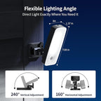 TANBABY 12000mAh Wireless Motion Sensor Outdoor Lights, Rechargeable Battery - Image 7