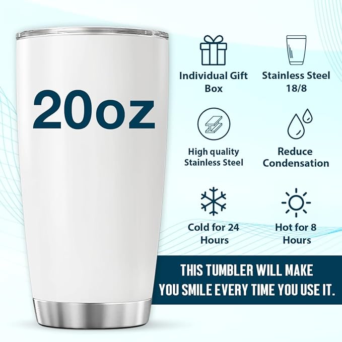 CUBICER Cartoon Beagle Dog Design 20 Oz Stainless Steel Tumbler - Image 6