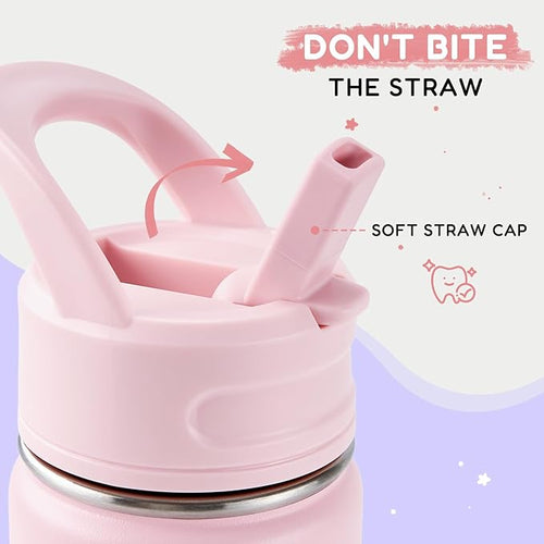 12oz Kids Water Bottle for School, Toddler Water Bottles - Image 2