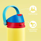 18 oz Insulated Water Bottle for Kids: Meoky Stainless Steel Water Bottle - Image 6