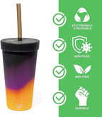 Silipint Silicone 22oz Straw Tumbler: Sun Storm - Image 3