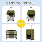 ANNA QUEEN Peeking Black Cat Luggage Cover, Cute Cat Eyes Design Suitcase - Image 6