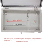 Zulkit 2pcs Junction Box ABS Plastic Dustproof Waterproof IP65 Electrical Boxes - Image 5