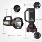 Rechargeable Spotlight Flashlight, High Lumens Handheld Spotlight, LED - Image 2