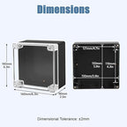 LeMotech Electrical Box Clear Cover Project Box IP65 Waterproof Junction Box - Image 2