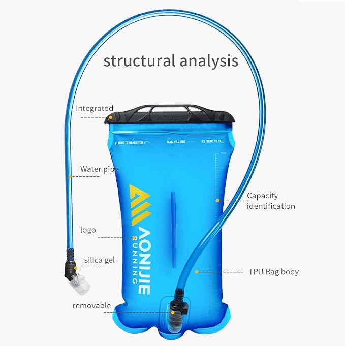 AONIJIE Leakproof Hydration Bladder Water Reservoir, 1L /1.5L/ 2L / 3L - Image 2
