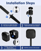 Camera Ground Stake Mount for Blink Outdoor 4/ 2K+, Metal Spike Pole Mount - Image 6