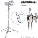 NEEWER 102"/2.6m Stainless Steel Light Stand, Spring Cushioned Heavy Duty - Image 2