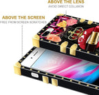 Compatible with iPhone 8 7 SE Case, Queen Lip Crown Leopard Print Luxury Golden - Image 7