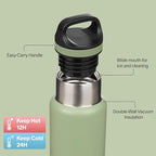 BJPKPK Insulated Water Bottle 18OZ Stainless Steel Water Bottle - Image 2