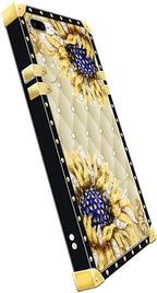 Compatible with iPhone 8 Plus 7 Plus Case, Sunflower Diamonds Leather Luxury - Image 4