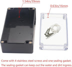 Project Box IP65 Waterproof Junction Box ABS Plastic Black Electrical Boxes DIY - Image 4