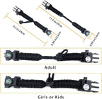Survival Paracord Bracelet, Fire Starter, Waterproof SOS Light, Adjustable AK87 - Image 6